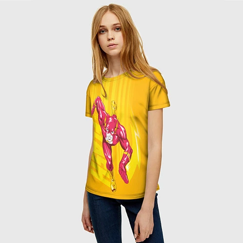 Женская футболка Flash / 3D-принт – фото 3