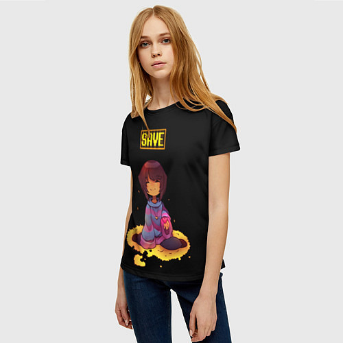 Женская футболка UNDERTALE FRISK / 3D-принт – фото 3