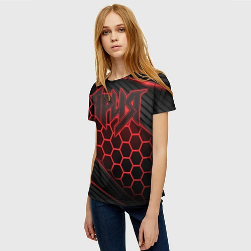 Женская футболка Ария / 3D-принт – фото 3