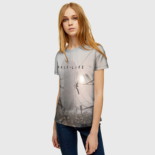 Женская футболка HALF-LIFE / 3D-принт – фото 3