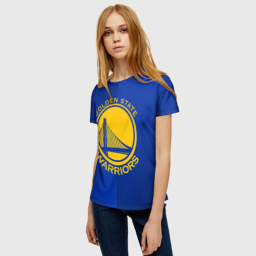 Женская футболка GOLDEN STATE WARRIORS / 3D-принт – фото 3