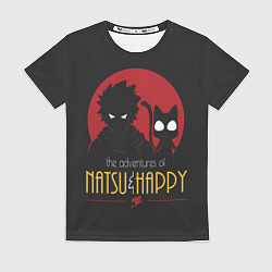 Футболка женская Хвост Феи Natsu i Happy, цвет: 3D-принт