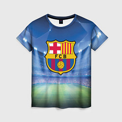 Футболка женская FC Barcelona, цвет: 3D-принт