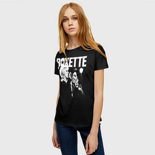 Женская футболка Roxette / 3D-принт – фото 3