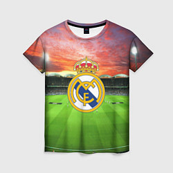 Футболка женская FC Real Madrid, цвет: 3D-принт