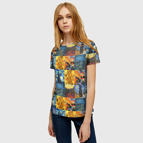 Женская футболка Картины Ван Гога / 3D-принт – фото 3