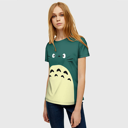 Женская футболка Totoro / 3D-принт – фото 3