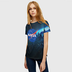 Футболка женская NASA, цвет: 3D-принт — фото 2