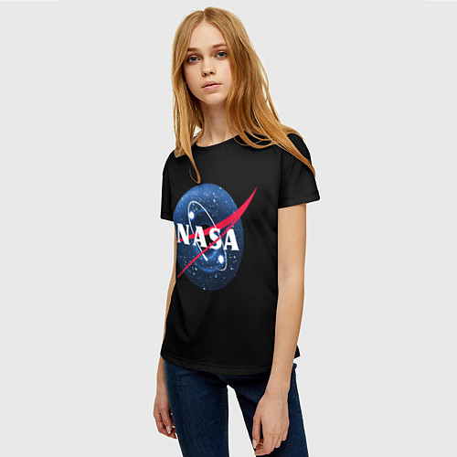Женская футболка NASA Black Hole / 3D-принт – фото 3