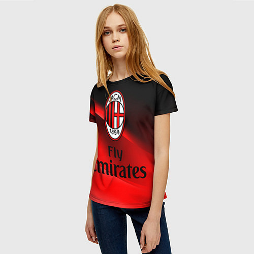 Женская футболка Милан / 3D-принт – фото 3