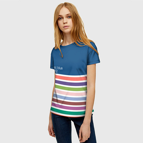 Женская футболка Pantone цвет года с 2012 по 2020 гг / 3D-принт – фото 3