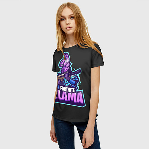 Женская футболка Fortnite LLAMA / 3D-принт – фото 3
