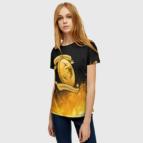 Женская футболка Ведьмак / 3D-принт – фото 3
