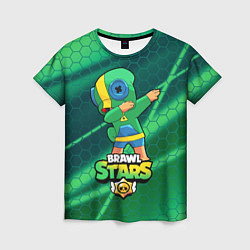 Женская футболка Brawl Stars Leon, Dab