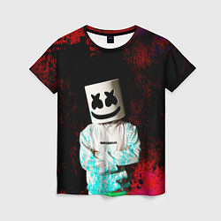 Футболка женская Marshmello, цвет: 3D-принт