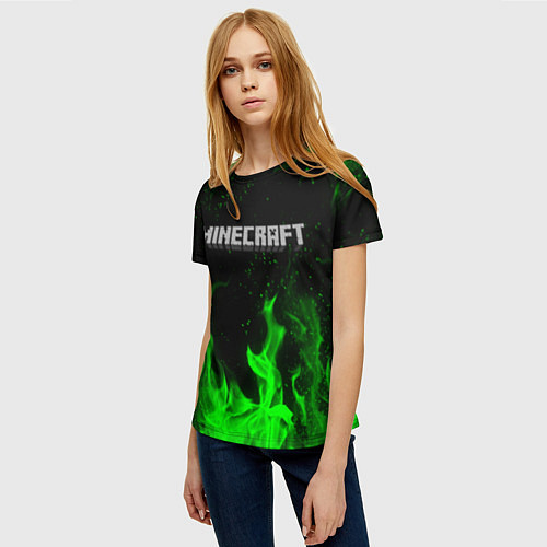 Женская футболка MINECRAFT / 3D-принт – фото 3