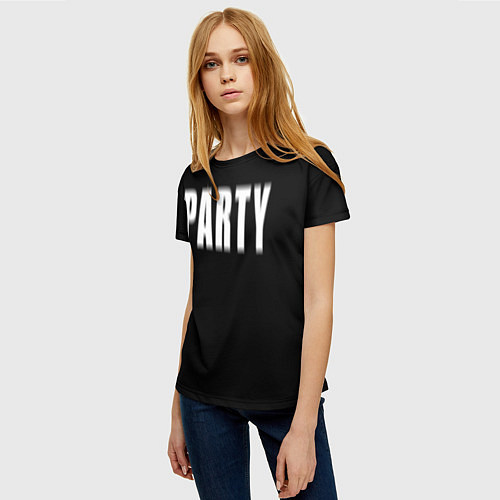 Женская футболка Hard PARTY / 3D-принт – фото 3
