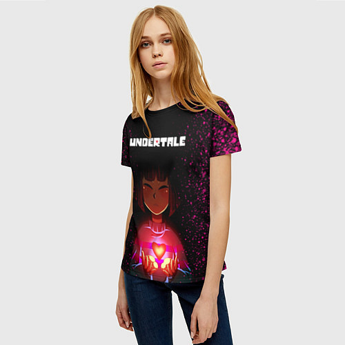 Женская футболка UNDERTALE FRISK / 3D-принт – фото 3