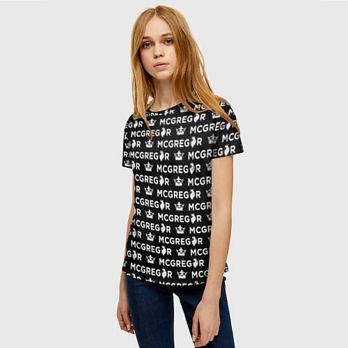 Женская футболка Conor McGregor / 3D-принт – фото 3