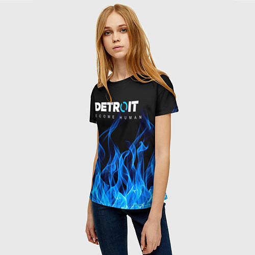 Женская футболка DETROIT: BECOME HUMAN / 3D-принт – фото 3