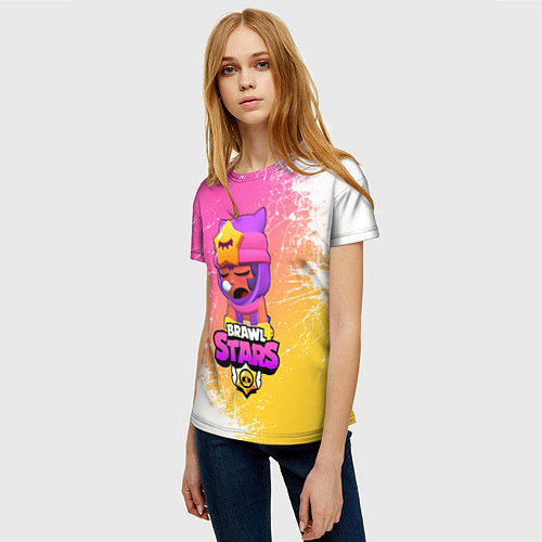 Женская футболка Бравл Старс Сэнди / 3D-принт – фото 3