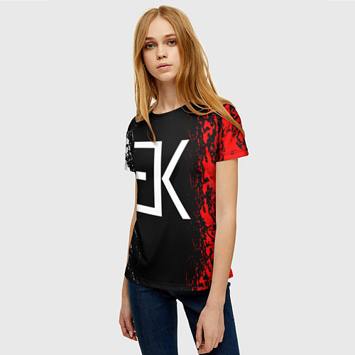 Женская футболка ЕГОР КРИД / 3D-принт – фото 3