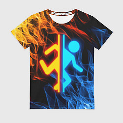 Футболка женская PORTAL, цвет: 3D-принт