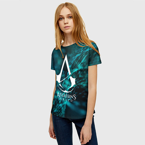 Женская футболка ASSASSINS CREED / 3D-принт – фото 3