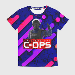 Футболка женская C-OPS, цвет: 3D-принт