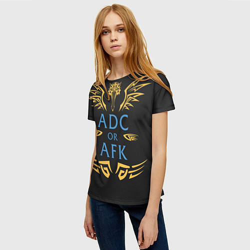 Женская футболка ADC of AFK / 3D-принт – фото 3