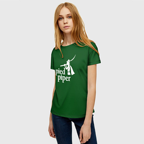 Женская футболка Пегий дудочник / 3D-принт – фото 3