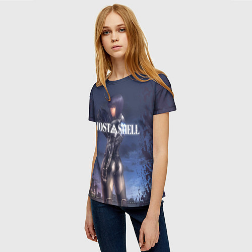 Женская футболка Призрак в доспехах / 3D-принт – фото 3