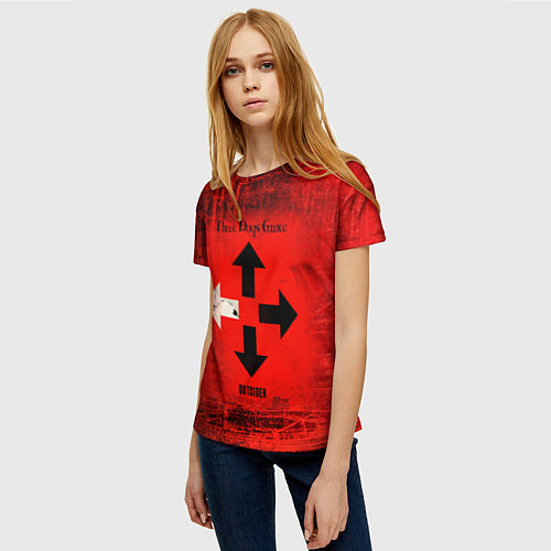 Женская футболка Three Days Grace / 3D-принт – фото 3
