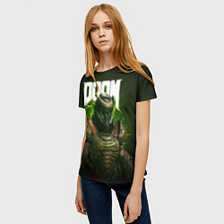 Футболка женская Doom Eternal, цвет: 3D-принт — фото 2