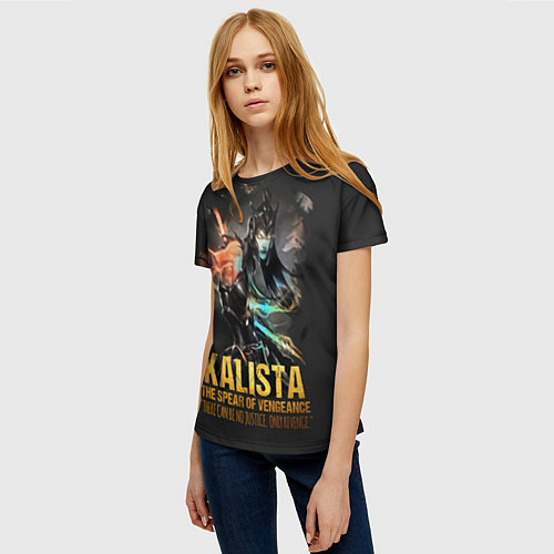 Женская футболка Kalista / 3D-принт – фото 3
