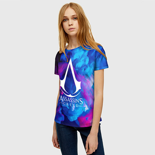 Женская футболка ASSASSINS CREED / 3D-принт – фото 3