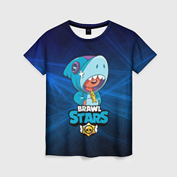 Футболка женская Brawl stars leon shark, цвет: 3D-принт