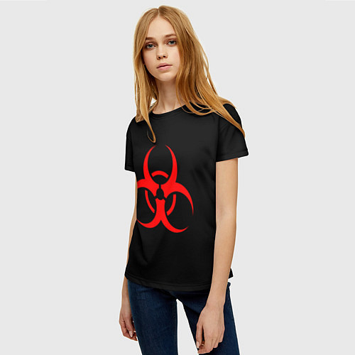 Женская футболка Plague inc / 3D-принт – фото 3