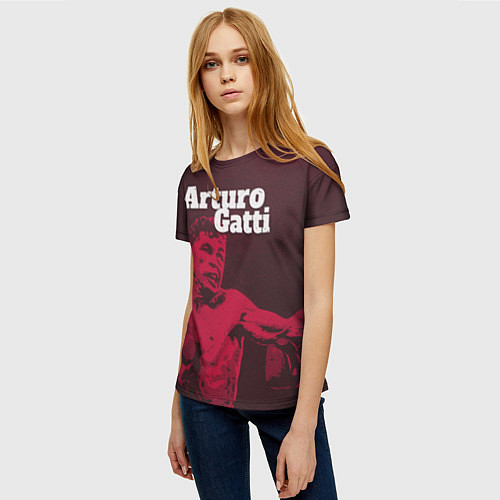 Женская футболка Arturo Gatti / 3D-принт – фото 3