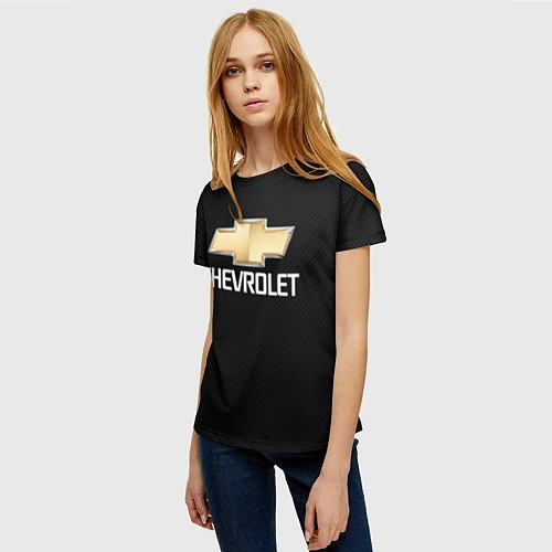 Женская футболка CHEVROLET / 3D-принт – фото 3