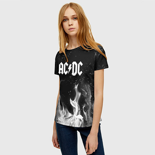 Женская футболка AC DC / 3D-принт – фото 3