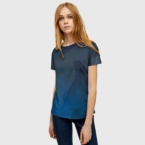 Женская футболка Blue Point / 3D-принт – фото 3