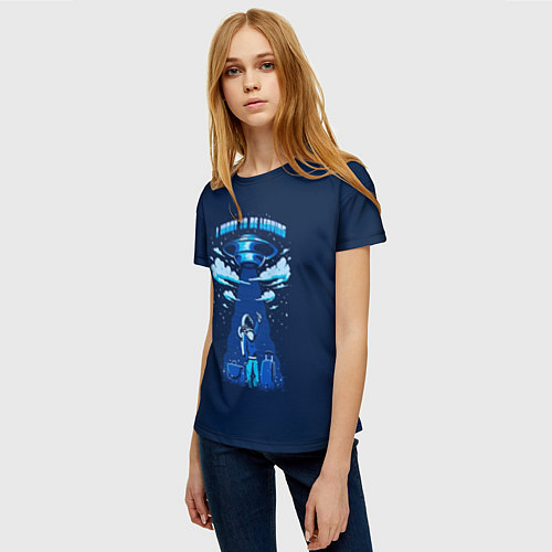 Женская футболка Ufo / 3D-принт – фото 3