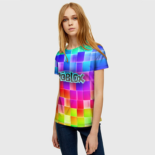 Женская футболка Роблокс / 3D-принт – фото 3