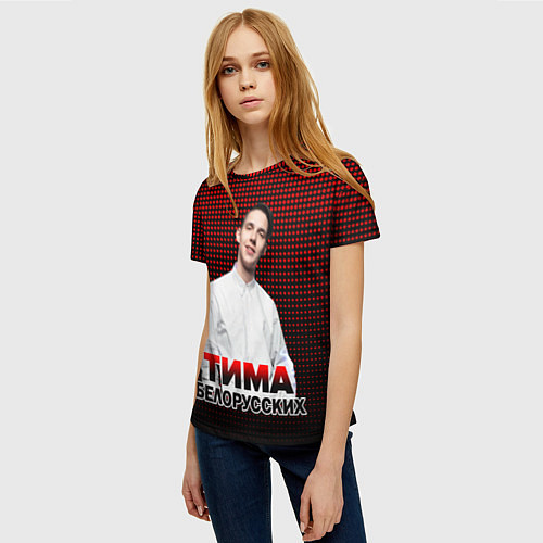 Женская футболка Тима Белорусских / 3D-принт – фото 3