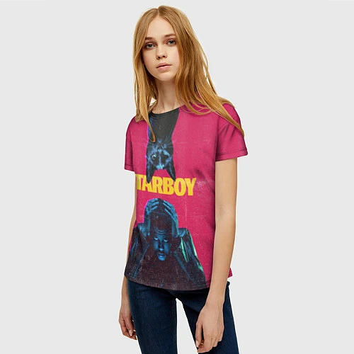Женская футболка STARBOY / 3D-принт – фото 3