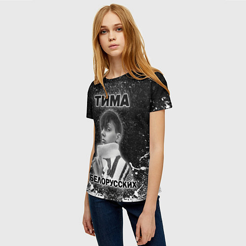 Женская футболка Тима Белорусских / 3D-принт – фото 3