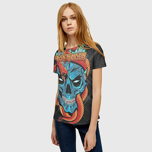 Женская футболка Iron Maiden / 3D-принт – фото 3
