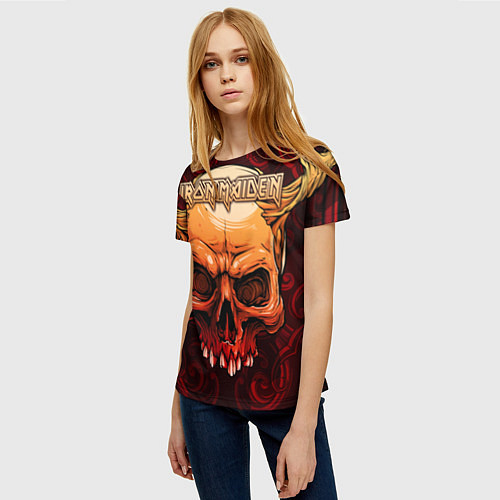 Женская футболка Iron Maiden / 3D-принт – фото 3