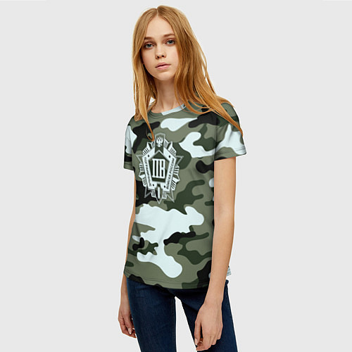 Женская футболка Пограничные Войска / 3D-принт – фото 3